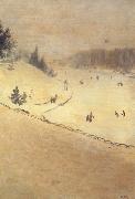 Giuseppe de nittis Field of Snow n.d (nn02) oil painting artist